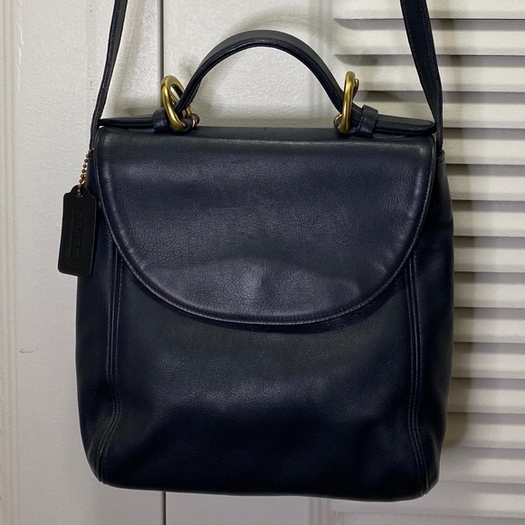 Coach Vintage Soho Purse-- Navy Leather
